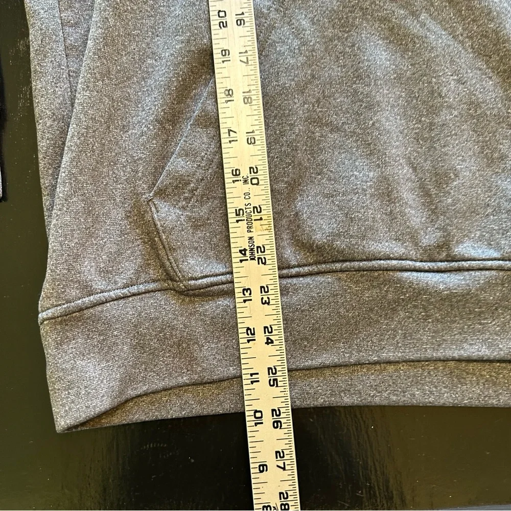 Adidas Medium High Visibility Neon Sweatshirt Work Gray Hoodie